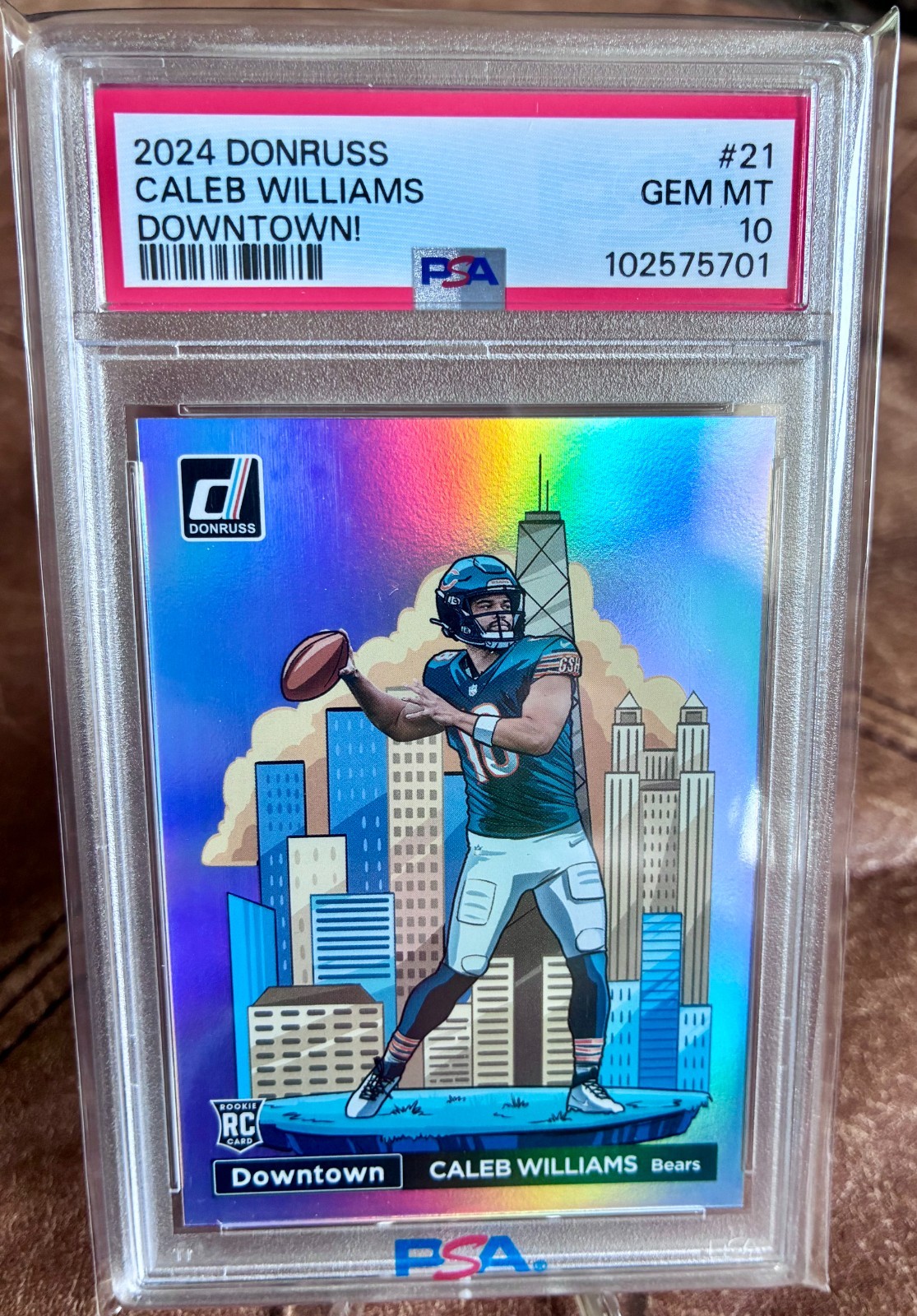 Caleb Williams Panini Donruss Downtown! #21 Base