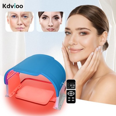 7Colors Red Blue Light Therapy Led Face Beauty Mask Device for Acne Anti-Aging