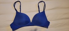 After Eden Non-Wired Navy Blue Push Up Bra 34A UK