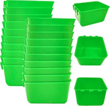 20 Pcs Chicken Coop Feeder Water Cup,16 oz Cage Cups Chicken Feeder Waterer, ...