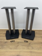 Alphason Designs Speaker Stands black with feet spikes good condition