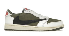 Jordan 1 Retro Low OG SP Travis Scott Medium Olive Size 12, DS BRAND NEW 