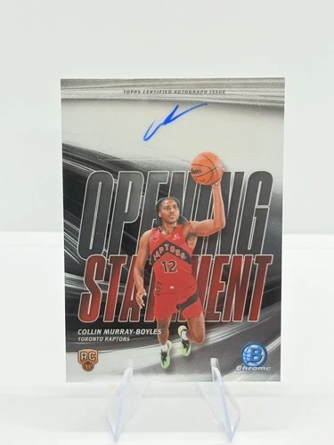 Topps 2025-26 Bowman Chrome Collin Murray-Boyles OS-CMB Auto RC Raptors