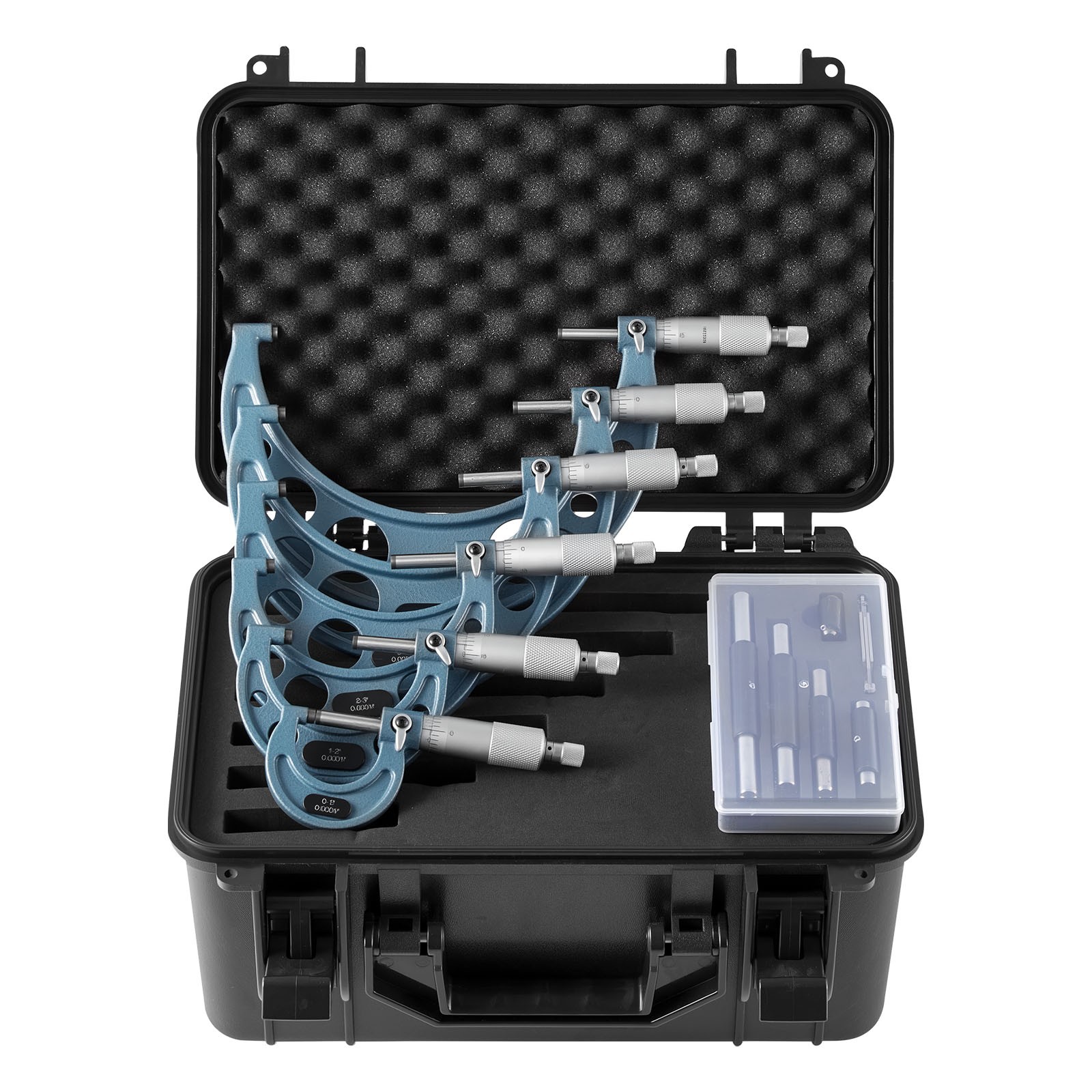 VEVOR 6 pcs Outside Micrometer Set 0-6in Range 0.0001" Precision Machinist Tool