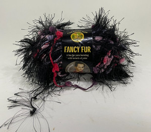 LION BRAND FANCY FUR YARN - #264 Mixed Berries - 1 skein