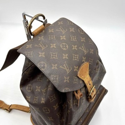 Louis Vuitton Monogram Montsouris GM Backpack M51135 PVC Leather Authentic
