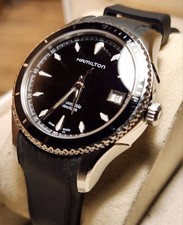 Hamilton Jazz Master Seaview Auto Watch 37mm Khaki Vintage Limited Edition