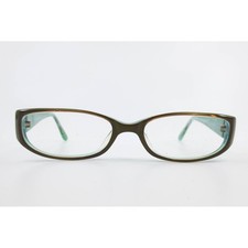 BCBGMAXAZRIA Dahlia OLI Olive Green Teal Rectangular Eyeglass Frames 50-18-130