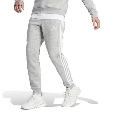 adidas Essentials Fleece 3 Stripe Tapered Cuff Joggers Grey Men's 2XL XXL IJ6494