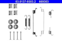 ZubehöRsatz Bremsbacken Ate 03.0137-9303.2 FüR Ford Fiat 500 RU8 Ka Panda Tdci
