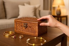 Handmade Wooden Keepsake Box   Engraved Storage Gift for Her  Bridesmaid Gift