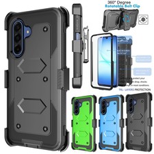 For Samsung Galaxy A16 5G Phone Case Belt Clip Built-in Screen Protector Cover