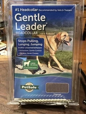 PetSafe Gentle Leader Head collar Size Large Charcoal New In Unopened Package