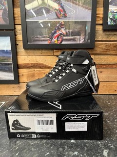 Scarpa Moto RST Sabre Nero/Bianco Urban Short Stivali Moto EU47/UK12 (Difetto)
