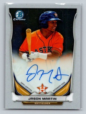 2014 Bowman Chrome #BCAP-JMA Jason Martin Prospect Autographs