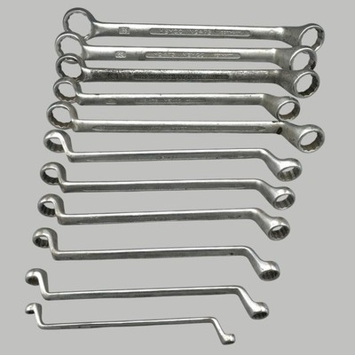 Lot of 12 HEYCO 475 Deep Offset Wrench Set Dual 12pt Box End 6-32mm Ships Quick