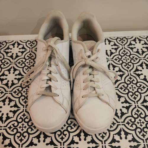 Adidas Advantage Women's (Size 9 US) Cloud White/Light Pink  - Picture 2 of 8