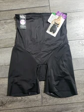 Naomi and Nicole Back Magic Firm Control Hi Waist Thigh Slimmer Shapewear Sz L 