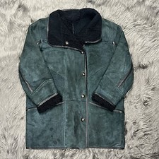 Skin Deep New Zealand Women's Jacket Coat Handmade Sheepskin Green