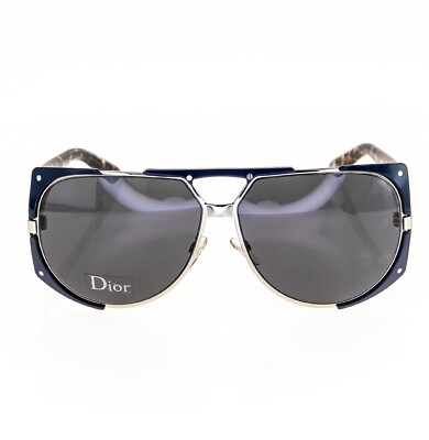 Christian Dior Enigmatic UUVN6  Sunglasses CHRISTIAN DIOR ENIGMATIC Silver Blue Leopard Print Oversized  main image 2