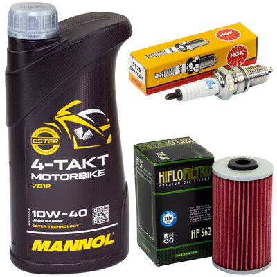 Inspektion Set für Kymco Grand Dink 125 150 2001-2011 Öl 1L Ölfilter Zündkerze