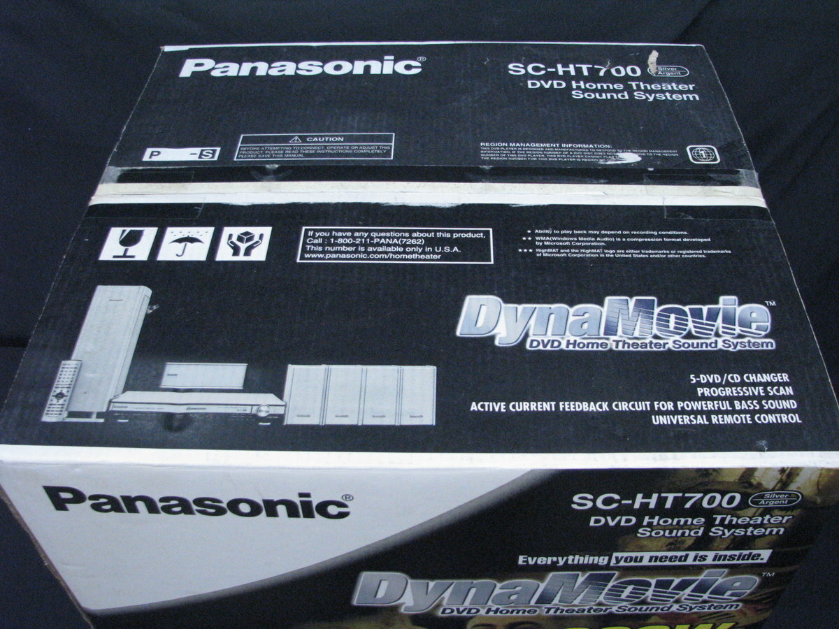 New/NOS Vtg Panasonic DVD Home Theater Sound System SCHT700 5DVD/ CD