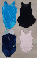 Lot 4 Gymnastics Leotards Child GK Motionwear Danskin Mix Sizes Good Condition