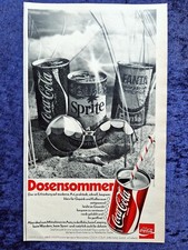 Coca Cola,  Coke, originale Werbung aus 1971  "Dosensommer"