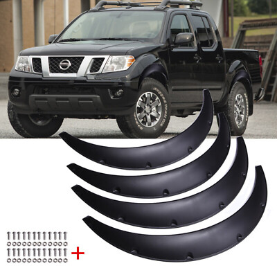 4PCS Car Flexible Fender flares Wide Body kit Wheel Arches For Nissan Frontier 