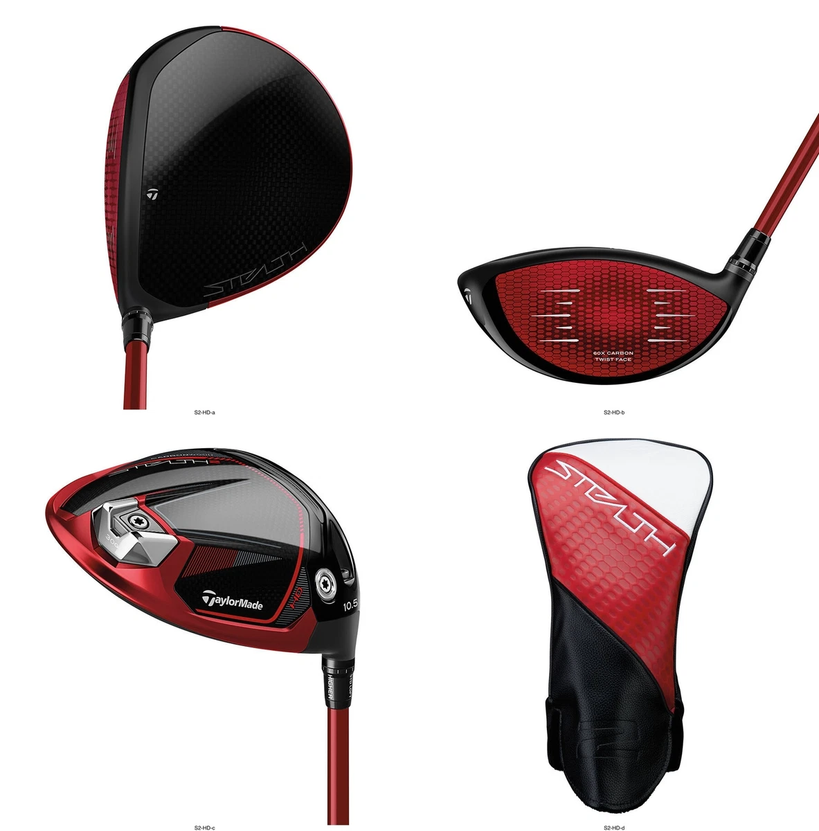 TAYLORMADE Stealth 2 HD Driver Fujikura Speeder NX Red CHOOSE