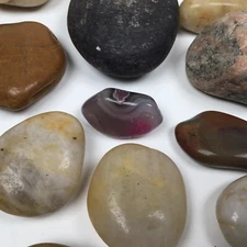 Pebbles River Rocks High Polished Aquarium Gravel Earth Science Samples. Variety