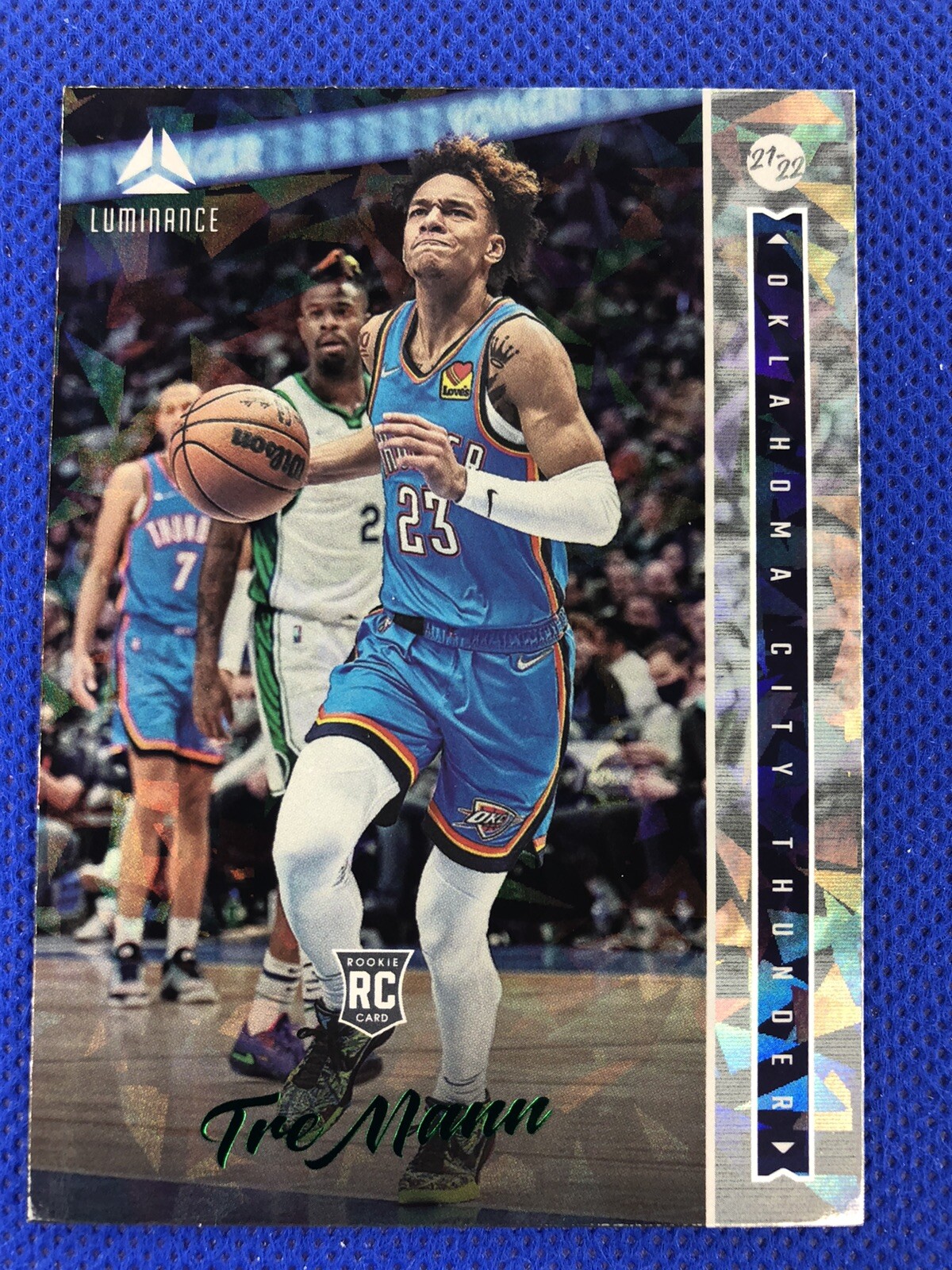 2021-22 #258 Tre Mann Chronicles Luminance Basketball Green Cracked Ice RC
