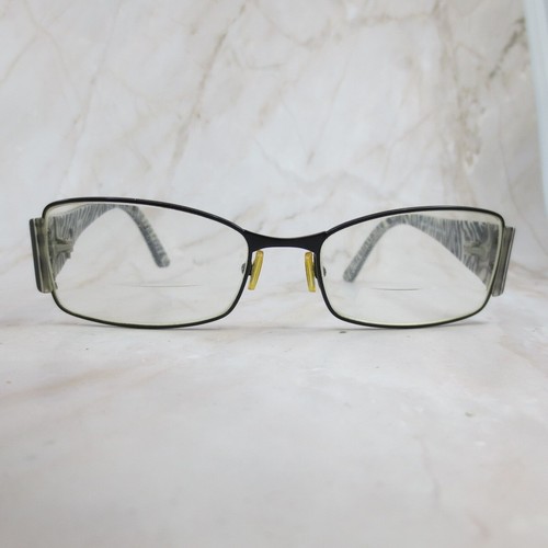 Guess Eyeglasses Frame GU6327 Womens Black White Rectangular Full Rim 54-17-130