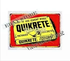 Quikrete Concrete metal tin sign wall of lodge cafes