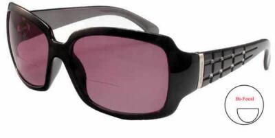 Calabria 830 Polarisiert Bi-Fokal Sonnenbrille Leser Mit / Silber Kristalle 18