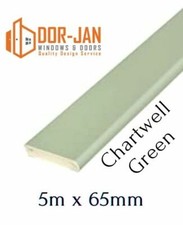 5m x 65mm Chartwell Green UPVC Trim Cloaking Fillet Window Bead COILED