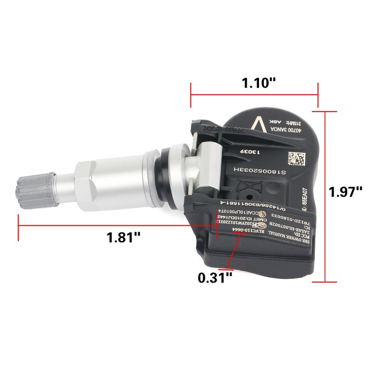 Nafullparts 315MHz TPMS Sensor – Fits Nissan Versa & XTerra (407003AN0A / 40700-3AN0B)