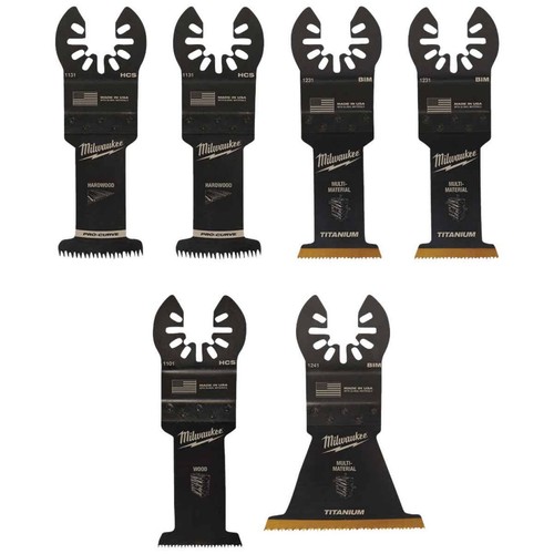 Milwaukee 49-10-9112 OPEN-LOK 6-PC Multi-Tool Blade Kit