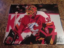 DWAYNE ROLOSON SIGNED 8X10 MATTE PHOTO EDMONTON OILERS BUFFALO SABRES (F) 