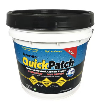 Latex-ite Quick Patch H2O Water Activated Asphalt Permanent Repair - 3.5 Gal.