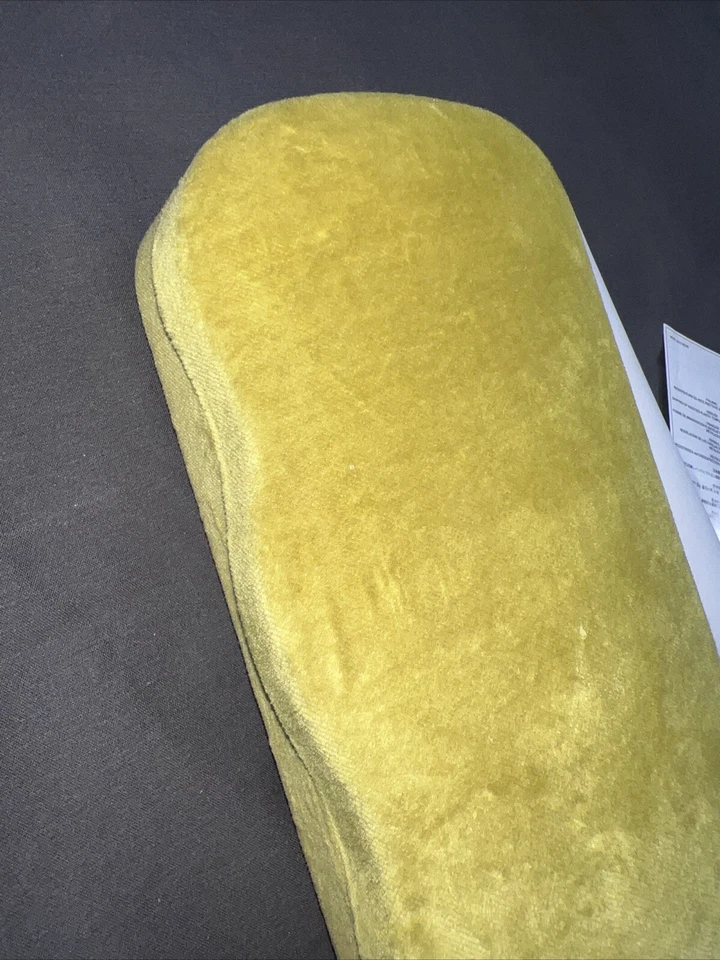 GUCCI Amarillo Verde Gamuza Terciopelo Gafas Gafas Estuche Rígido Soporte con Abrazadera Foto 4 de 4