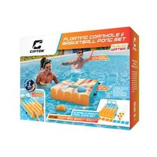 Inflatable Pool Bag Toss Cornhole Game for Outdoor Pools Summer Family Fun NEW