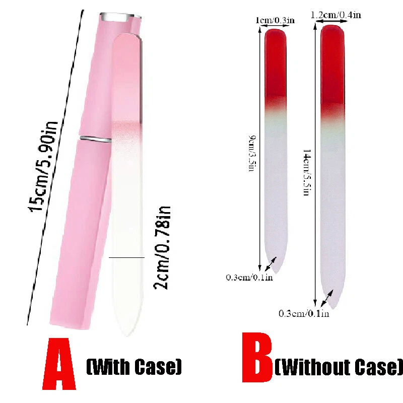 Lima de uñas CrystalGlass uñas pedicura manicura tampón para dedos limado grabado✔ Foto 2 de 4