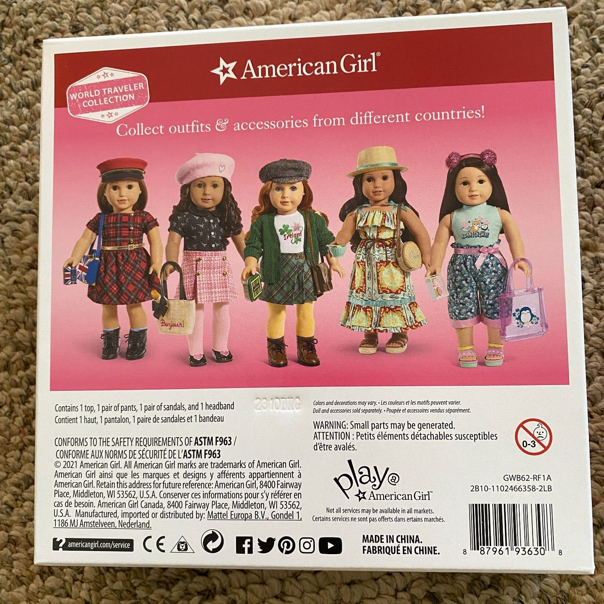 American Girl World Traveler in Japan Outfit - New In Box