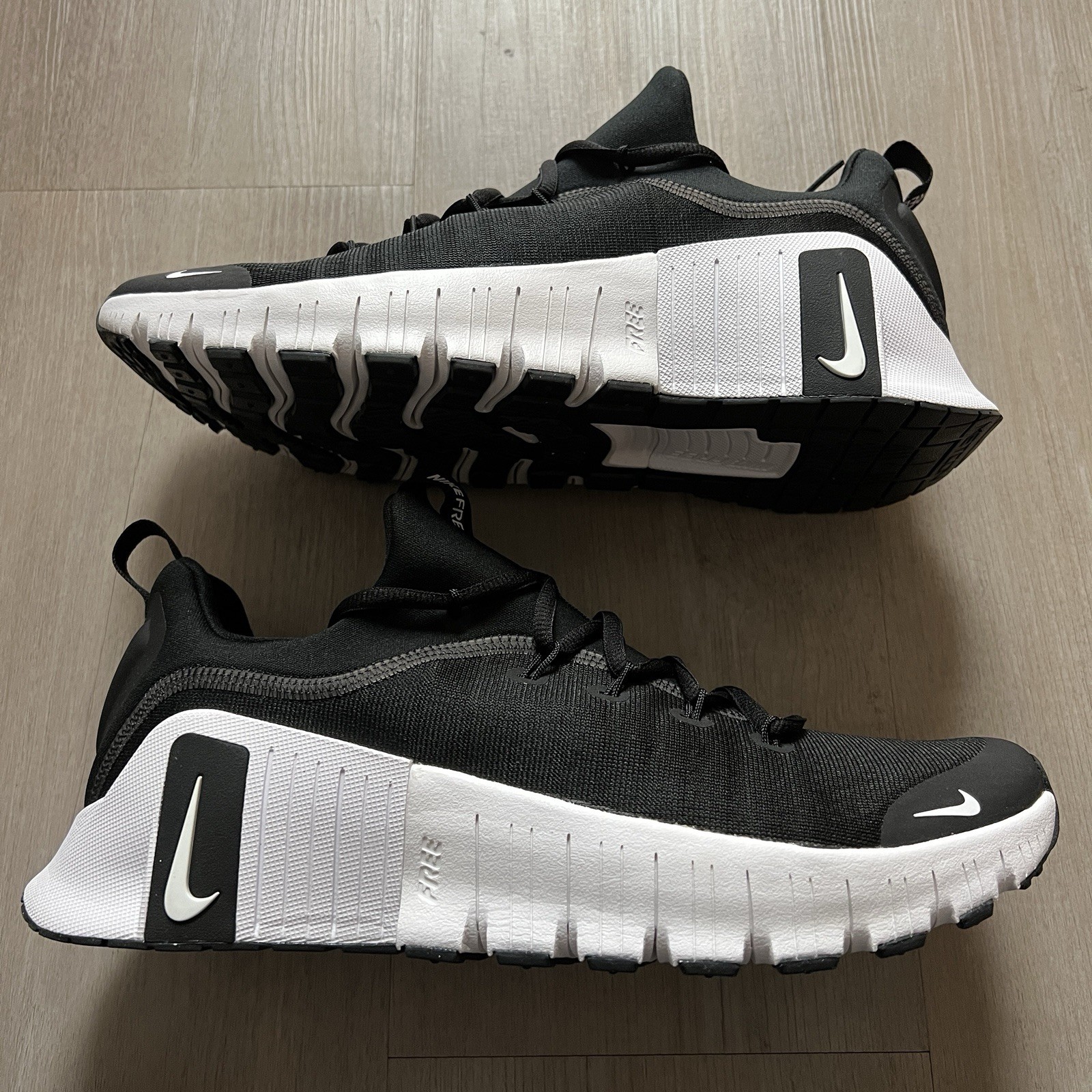 Nike Free Metcon 6 Black White Workout Train FJ7127-001 Size 10-12 Men