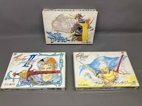 Complete Japanese Final Fantasy I II III 1 2 3 Nintendo Famicom NES NTSC-J