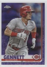 2019 Topps Chrome Purple Refractor 71/299 Scooter Gennett #58 tv5