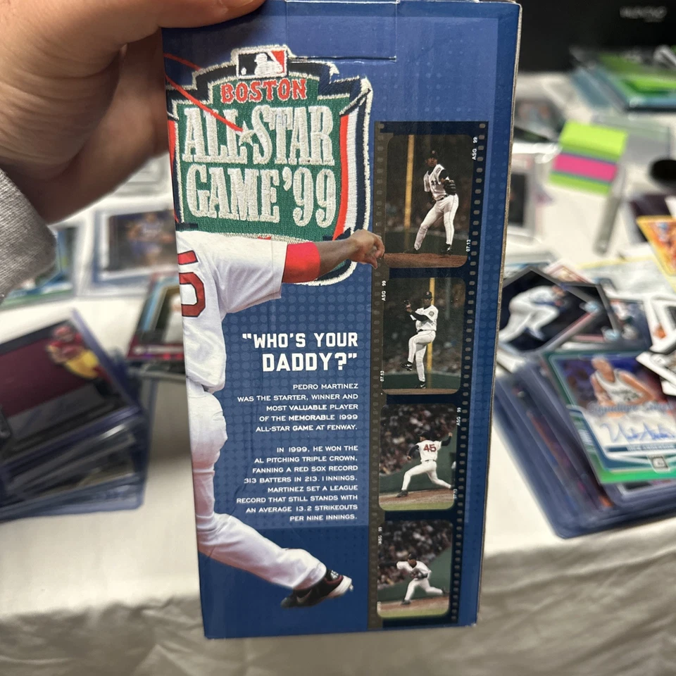 Novo na caixa Pedro Martinez 1999 All Star Game 15º aniversário Bobble Head - Imagem 3 de 4