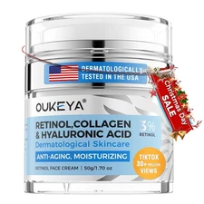 OUKEYA Retinol Cream for Face,Wrinkle Women, Anti-Aging Moisturizer,... 