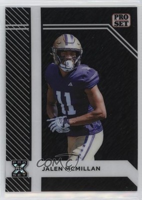 2024 Leaf Metal Collective Pro Set Black Shimmer /6 Jalen McMillan Rookie RC lz7